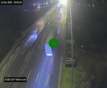 Webcam sur le périphérique de Bordeaux à l'est de la ville. Caméra située sur le Pont Mitterand sur la N230