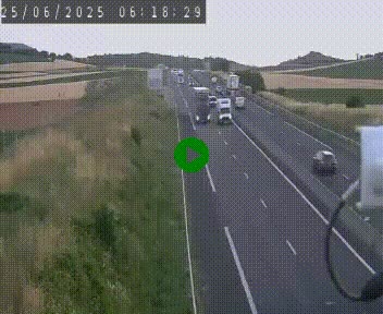 Caméra autoroute A75 à hauteur de Le Crest, en direction de Montpellier