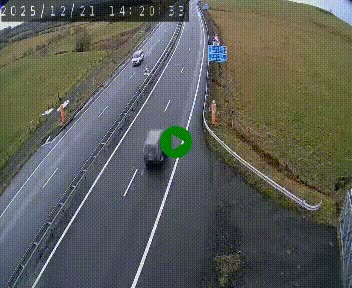Caméra autoroute A75 à hauteur du col de la Fageole en direction de Clermont-Ferrand