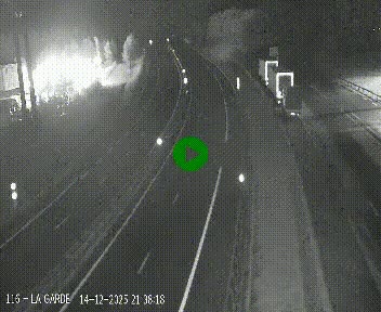 Caméra autoroute A75 à hauteur du col du rocher blanc en direction de Montpellier