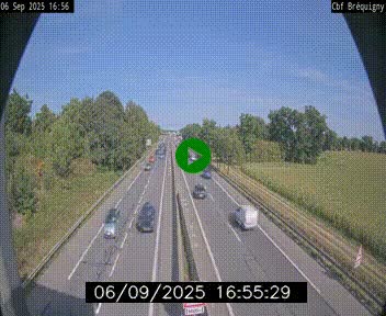 Webcam sur le périphérique de Rennes (N136) à hauteur du quartier Bréquigny, au sud de la ville