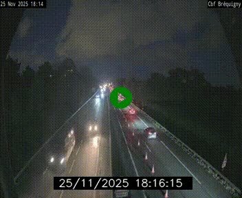 Webcam sur le périphérique de Rennes (N136) à hauteur du quartier Bréquigny, au sud de la ville