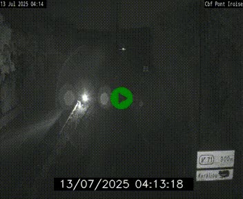 Webcam sur la N165 après le Pont de l'Iroise, à l'entrée de Brest