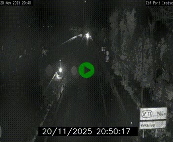 Webcam sur la N165 après le Pont de l'Iroise, à l'entrée de Brest