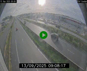 Webcam sur la N165 à hauteur de Caudan, dans le Morbihan.