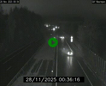 Webcam sur le périphérique de Rennes (N136) à hauteur de Maurepas, au nord de la ville