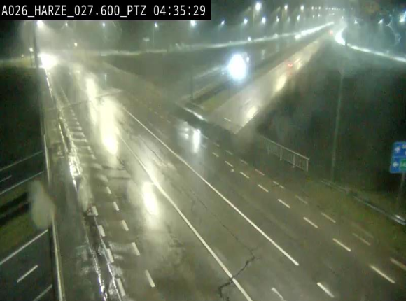 Caméra autoroute Belgique - Sougné-Remouchamps,E25 direction Luxembourg