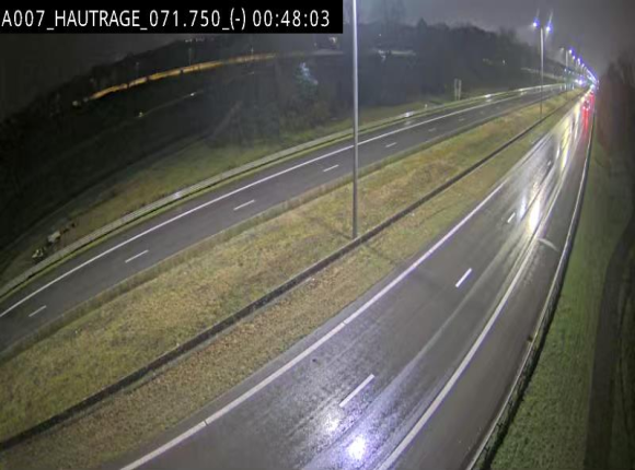 Webcam autoroute Belgique - Hautrage - E19 - BK 71.7