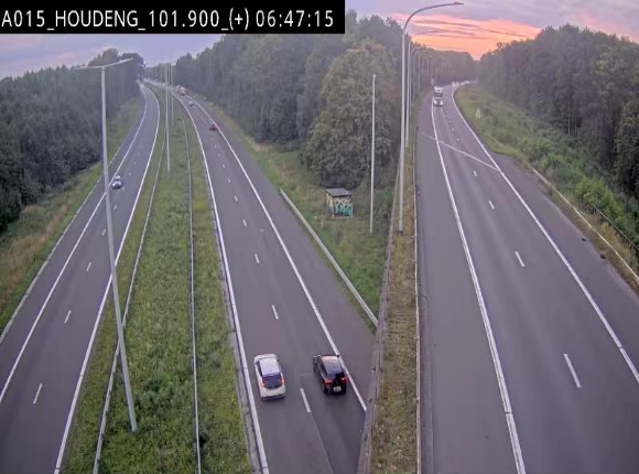 Webcam autoroute Belgique - Houdeng-Goegnies - Jonction E19/E42 direction Tournai/Mons - BK 101.85