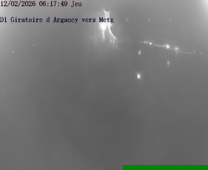 Webcam installée le long de D1 (France) à Argancy, pointée vers Metz, utile pour suivre précisément les conditions de trafic.