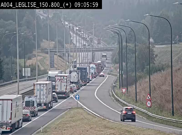 Caméra autoroute Belgique - Côte de Léglise, E411(A4) direction Luxembourg