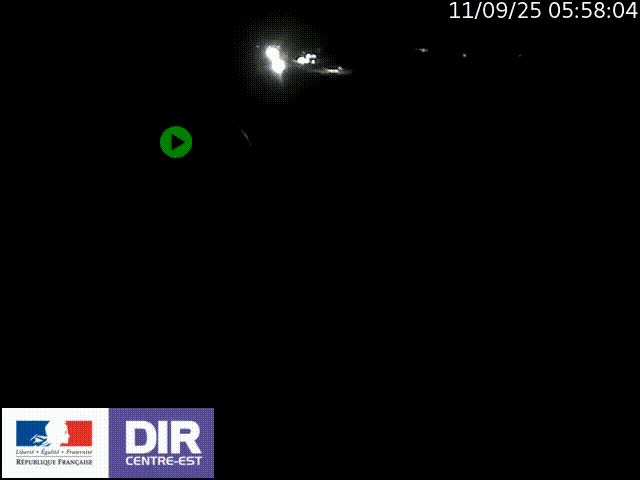 Webcam sur le contournement de Valence, sur la Nationale 7, à la jonction avec la N532, caméra orientée vers Grenoble