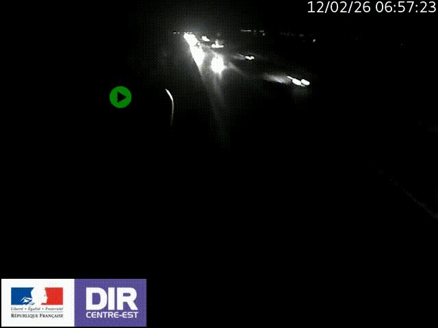 Webcam sur le contournement de Valence, sur la Nationale 7, à la jonction avec la N532, caméra orientée vers Grenoble