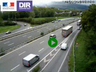 Webcam sur la Nationale 201 à hauteur de la sortie Chambéry-Nord, avant à la jonction entre l'A41 et l'A43, en direction de Lyon
