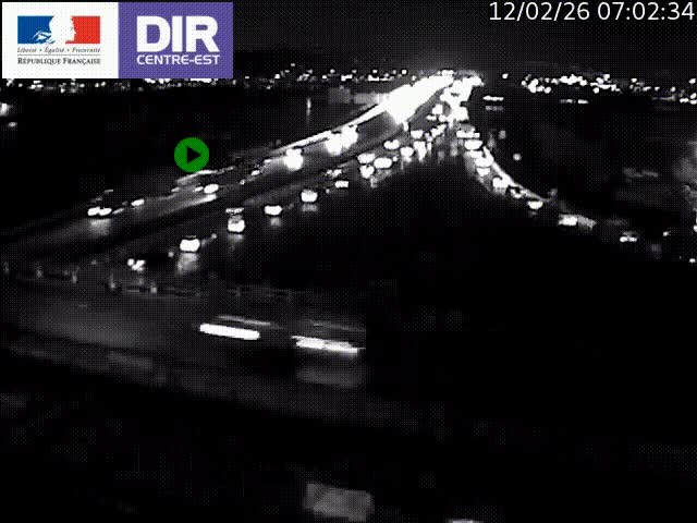 Webcam autoroute sur A450 à Pierre-Bénite en direction de Lyon et de l'autoroute A7