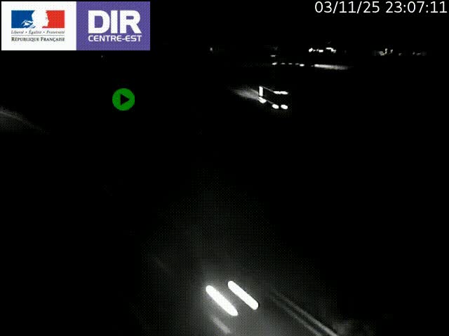 Webcam sur le contournement de Valence, sur la Nationale 7, caméra orientée vers Lyon