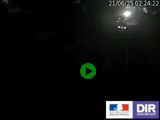 Caméra autoroutière sur l'A47 à hauteur de Givors, a proximité de Lyon. La webcam est orientée vers Lyon