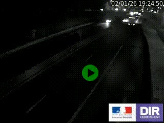 Caméra autoroutière sur l'A47 à hauteur de Givors, a proximité de Lyon. La webcam est orientée vers Lyon
