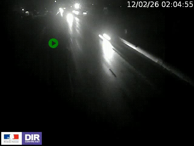 Webcam à Bron sur l'A43 à la jonction avec le boulevard périphérique de Lyon (D383). Vue orientée vers Lyon