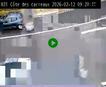 Webcam en haut de la Côte des Carreaux sur la N31 à Avesnes-en-Bray. Vue orientée vers Rouen