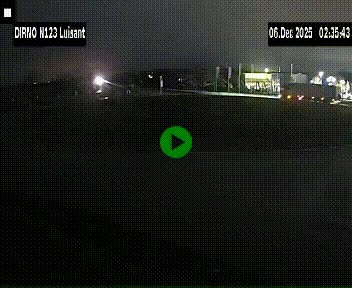 Webcam en périphérie de Chartres sur la N123, à hauteur de Luisant. Vue orientée vers Chartres