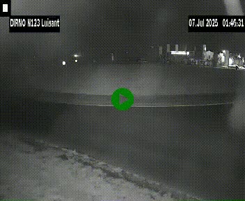 Webcam en périphérie de Chartres sur la N123, à hauteur de Luisant. Vue orientée vers Chartres