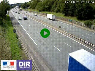 Webcam routière à Saint-Etienne-Terrenoire sur la RN88 avant la jonction entre l'A72 et le Boulevard Périphérique de Saint-Etienne