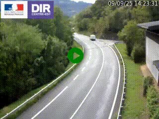 Caméra trafic sur la N90 à Bourg-Saint-Maurice, en provenance d'Aoste et en direction d'Albertville