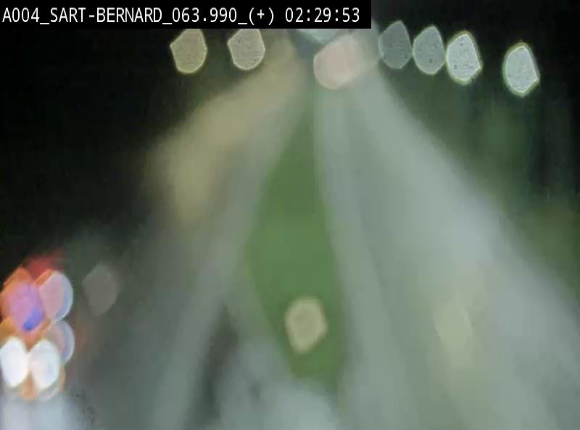 Webcam sur l'E411 à hauteur de la jonction avec la N4 à la sortie de Namur. Vue orientée vers Luxembourg