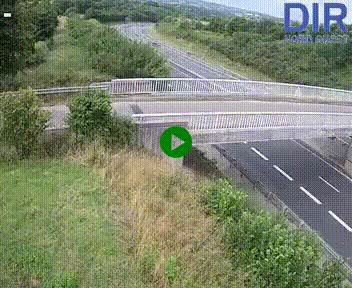 Webcam sur A84 à hauteur de Pont-Farcy, au niveau du pont autoroutier sur la Vire, au sud de Saint-Lô