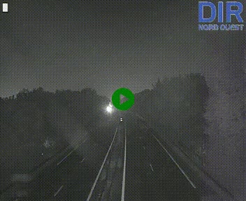 Webcam sur le périphérique de Caen (N814) à l'est de la ville, à Mondeville hauteur de la sortie 2, Presqu'île-Rives de l'Orne, au bout de l'autoroute A13