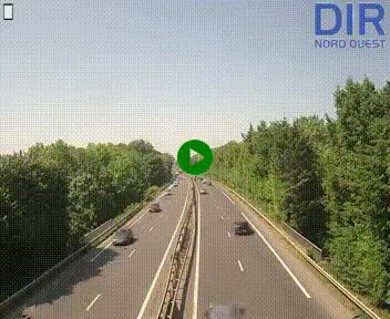 Webcam sur le périphérique de Caen (N814) à l'est de la ville, à Mondeville hauteur de la sortie 2, Presqu'île-Rives de l'Orne, au bout de l'autoroute A13