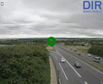 Webcam au début de l'A84 sur le périphérique Ouest de Caen (N814) à hauteur de la sortie 9, Porte de Bretagne