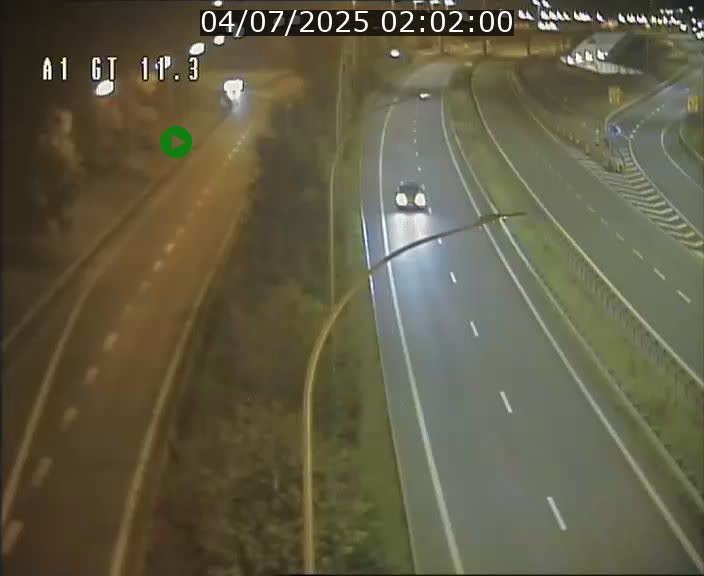 Traffic live webcam Luxembourg Senningerberg - A1 direction Allemagne - BK 11.3