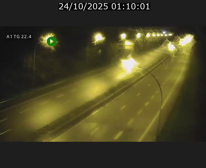 Traffic live webcam Luxembourg Flaxweiler - A1 direction Luxembourg - BK 22.4