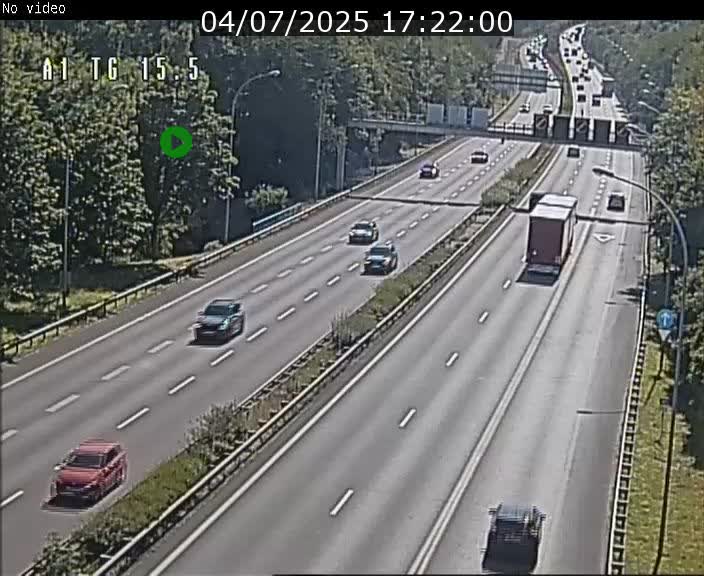Traffic live webcam Luxembourg Munsbach - A1 direction Luxembourg - BK 15.5