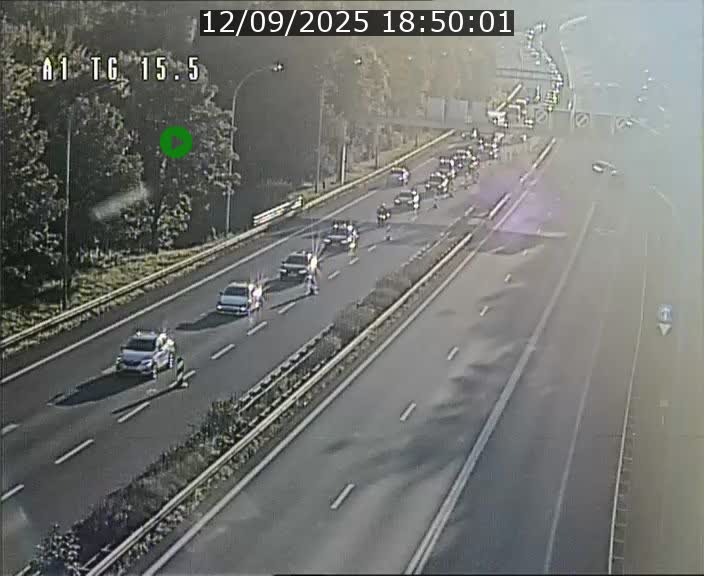 Traffic live webcam Luxembourg Munsbach - A1 direction Luxembourg - BK 15.5