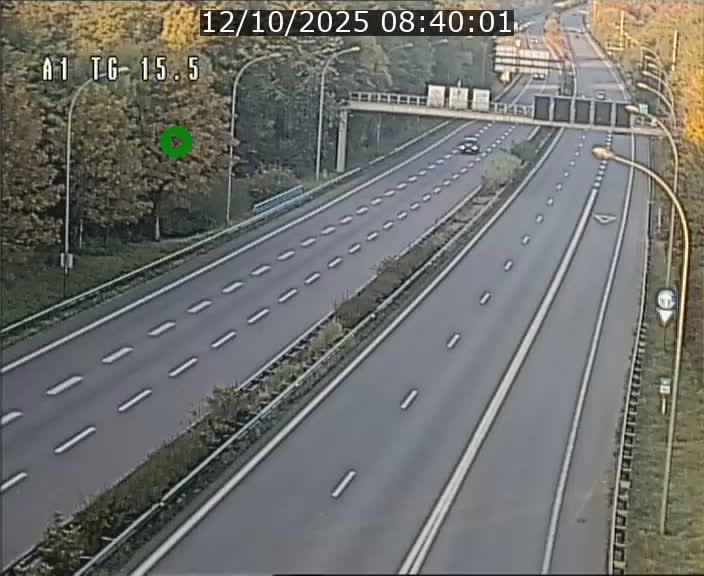 Traffic live webcam Luxembourg Munsbach - A1 direction Luxembourg - BK 15.5