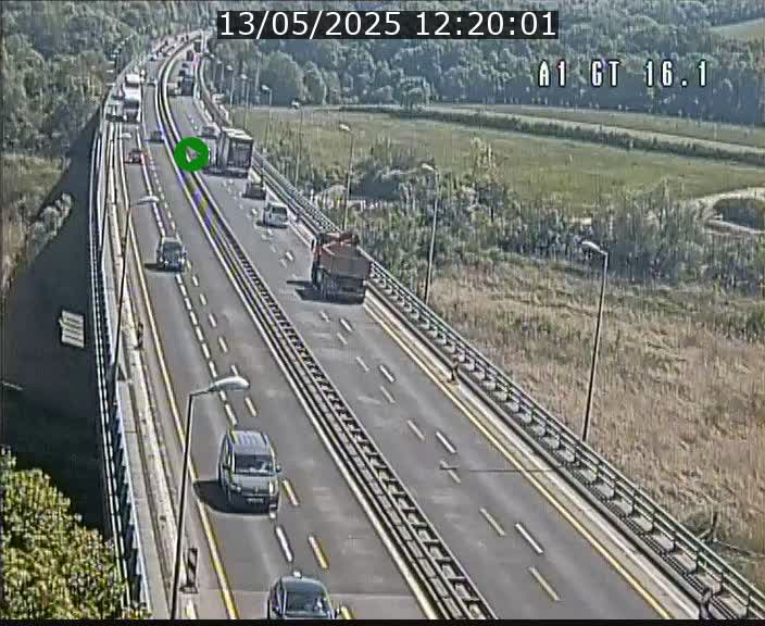 Traffic live webcam Luxembourg Niederanven - A1 direction Allemagne - BK 16.1