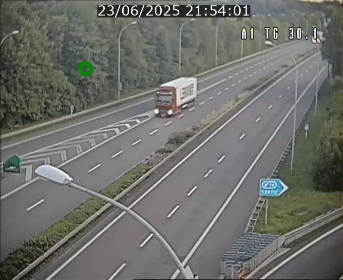 Traffic live webcam Luxembourg Grevenmacher - A1 direction Luxembourg - BK 30.1
