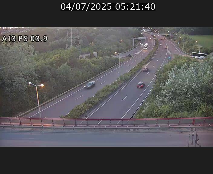 Traffic live webcam Luxembourg Ehlerange - A13 direction Esch-sur-Alzette - BK 6.8