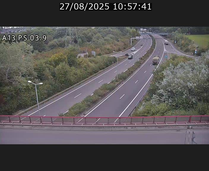 Traffic live webcam Luxembourg Differdange - A13 direction Esch-sur-Alzette - BK 3.9