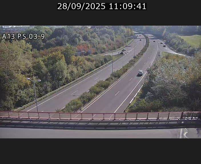 Traffic live webcam Luxembourg Ehlerange - A13 direction Esch-sur-Alzette - BK 6.8