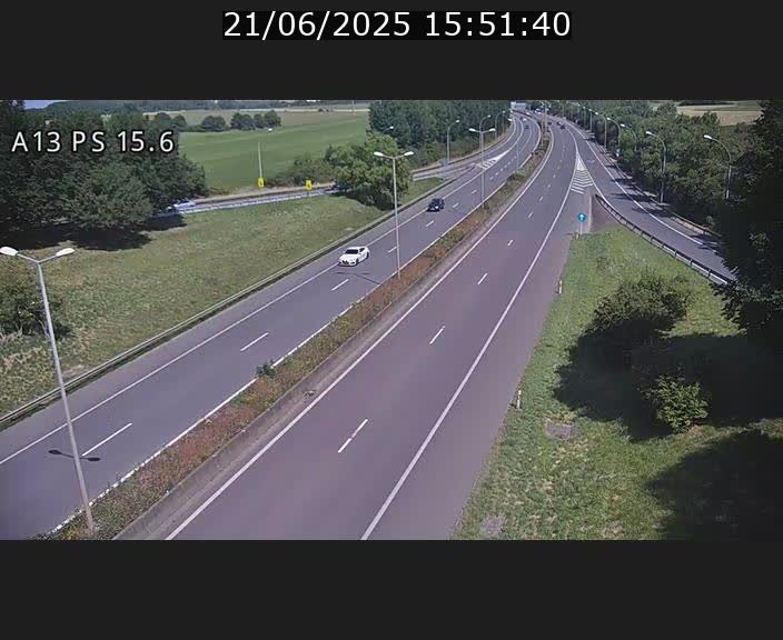 Traffic live webcam Luxembourg Kayl - A13 direction Dudelange - BK 15.6