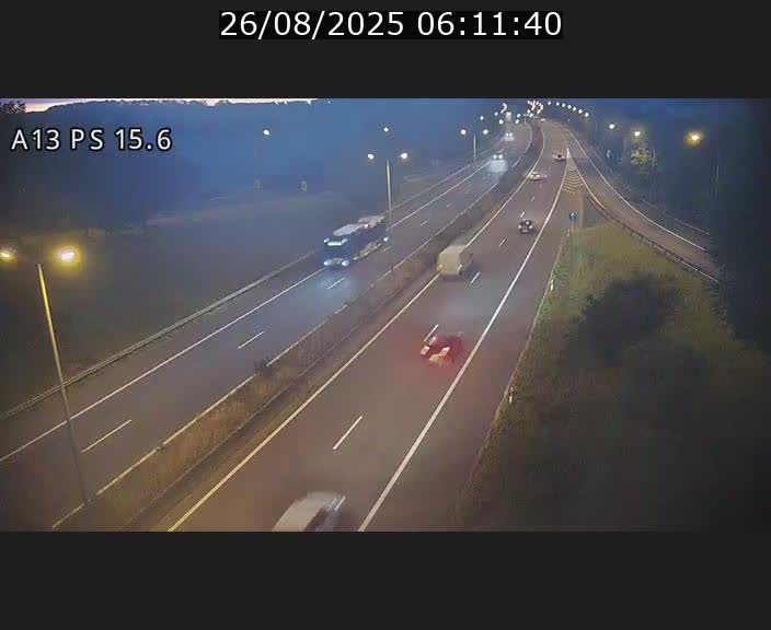 Traffic live webcam Luxembourg Kayl - A13 direction Dudelange - BK 15.6
