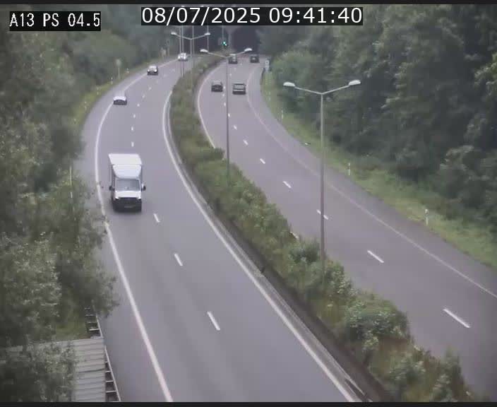 Traffic live webcam Luxembourg Differdange - A13 direction Esch-sur-Alzette - BK 4.5