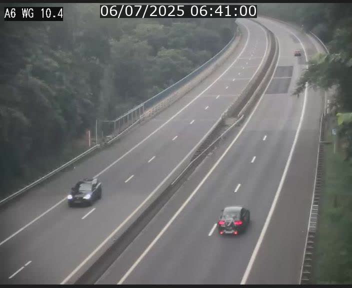 Traffic live webcam Luxembourg Mamer - A6 - BK 10.4 - direction Luxembourg/France/Allemagne