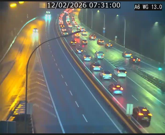 Traffic live webcam Luxembourg Mamer - A6 - BK 13 - direction Luxembourg/France/Allemagne