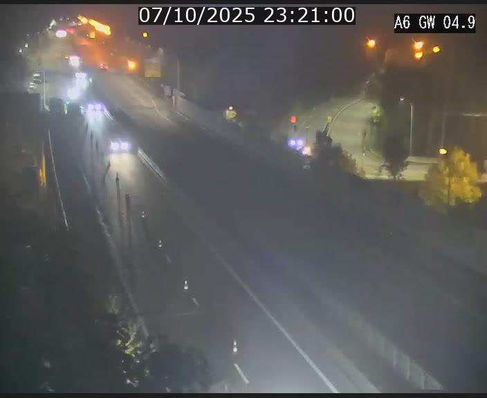 Traffic live webcam Luxembourg Croix de Cessange - A6 - BK 4.9 - direction Belgique