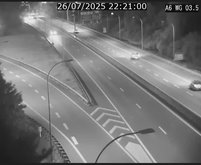 Traffic live webcam Luxembourg - Croix de Cessange - A6 - BK 3.5 - direction France/Allemagne